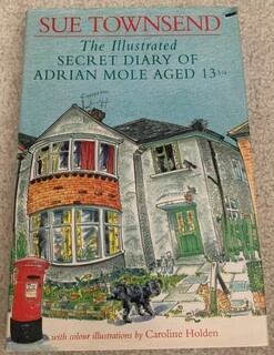 The Illustrated Secret Diary of Adrian Mole Aged 13 3/4: Adrian Mole Book 1 (used, good condition, hardcover)