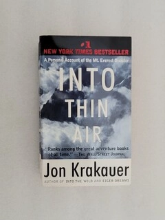 Into Thin Air: A Personal Account of the Mt. Everest Disaster (used, readable condition, paperback)