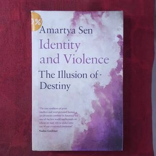 Identity and violence the illusion of destiny (used,hard cover, good condition)