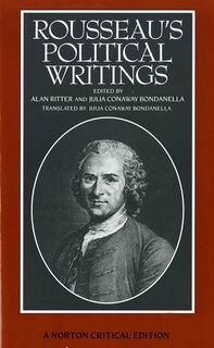 Rousseau's political writings (used,paper back,good condition)
