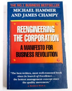 reengineering the corporation (used,paper back,good condition)