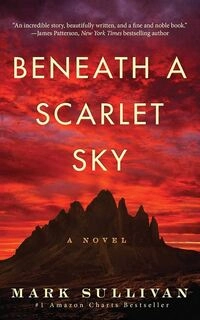 beneath a scarlet sky (used,paper back,good condition)