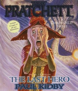 the last hero illustrated by paul kidby (used,paper back,good condition)