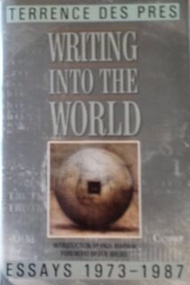 writing into the world essays 1973-1987 (used,hard cover,good condition)