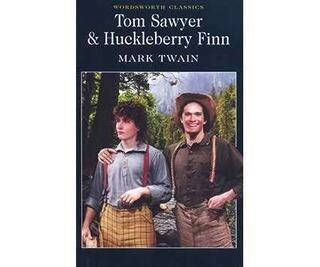 tom sawyer & huckleberry finn (used,paper back,good condition)