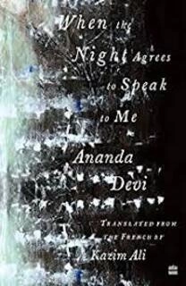 when the night agrees to speak to me (used,paper back, good condition)