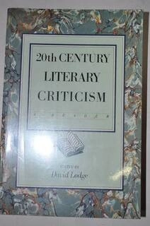 20th century literary criticism (used,paper back, good condition)