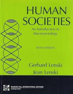 human societies (used,paper back, good condition)