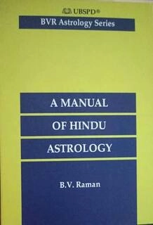 a manual of hindu astrology bvr astrology series (used,paper back, good condition)