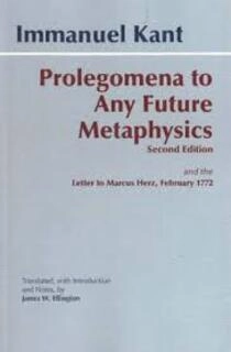 prolegomena to any future metaphysics (used,paper back, good condition)
