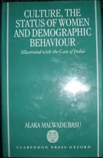culture ,the status of women and demographic behaviour (used,hard cover,good condition)
