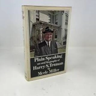 plain speaking an oral biography harry s truman (used,paper back, good condition)
