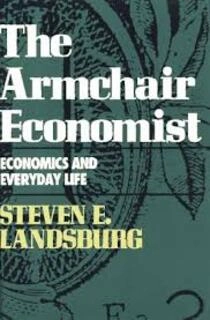 the armchair economist (used,hard cover,good condition)