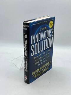 the innovator's solution (used,hard cover,good condition)