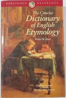 the concise dictionary of english etymology (used,paper back, good condition)