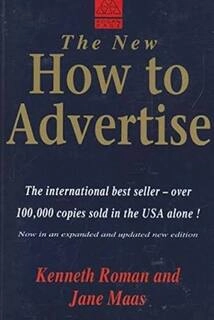 the new how to advertise (used,paper back, good condition)