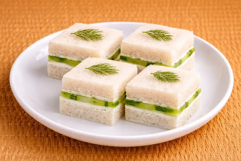 Cucumber Cheese Finger Sandwich