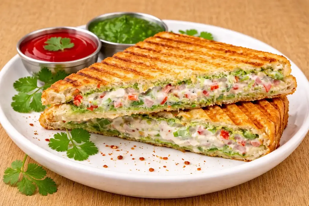 Veg Mayo Grilled Sandwich