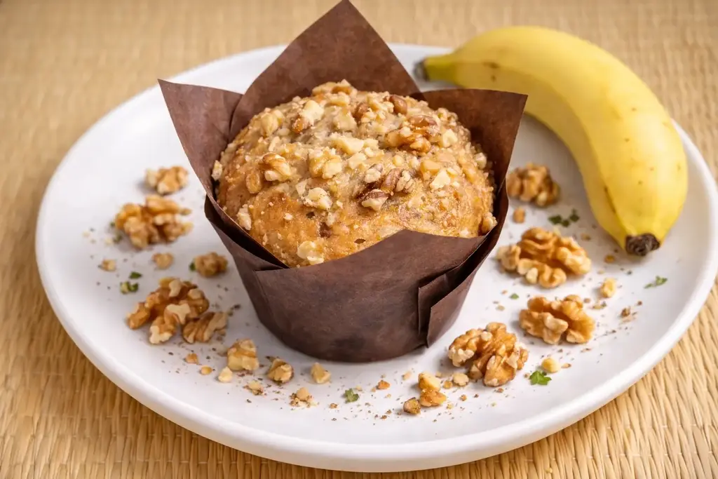 Banana Walnut Muffin-1pc