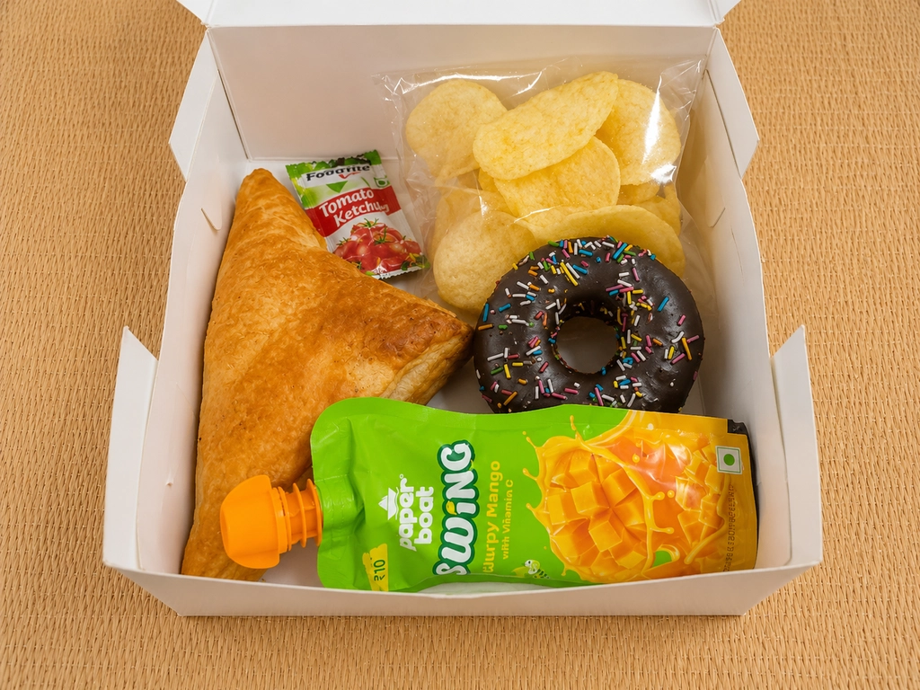 Veg Puff, Donut Combo
