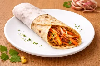 Veg kathi roll-1 pc