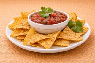Nachos with Salsa dip 