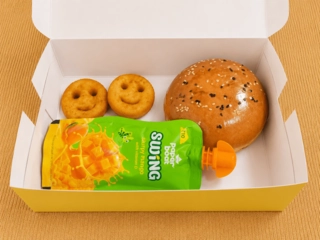 Burger,Smileys, Paperboat juice Combo