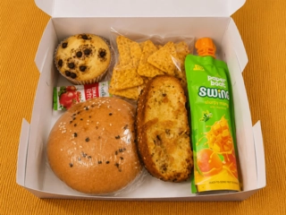 Burger, Cheese Garlic Bread Combo