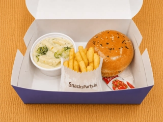Burger,Pasta, French Fries Combo