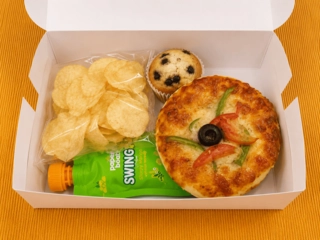 Mini Pizza, Muffin Combo