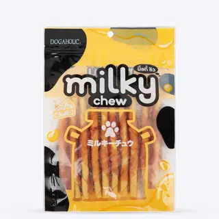 Dogaholic Milky Chew Cheese & Chicken Sticks - 10 Pcs - 130 g