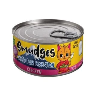 Smudges Cat Adult Canned Food in Soft Jelly Tin 80gm (Pack of 6 cans) - Chicken
