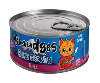 Smudges Cat Adult Canned Food in Soft Jelly Tin 80gm (Pack of 6 cans) - Tuna