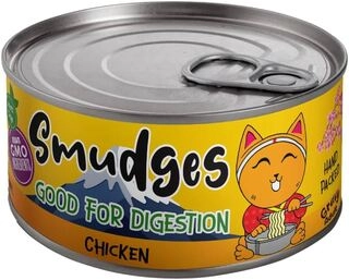 Smudges Cat Adult Canned Food in Gravy Tin 80gm (Pack of 6 cans) - Chicken