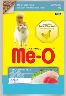 Me-O Wet Cat Food - Chicken with Rice and Tuna